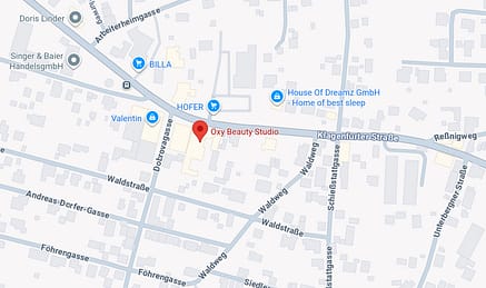 Oxy Beauty Studio so findest du uns